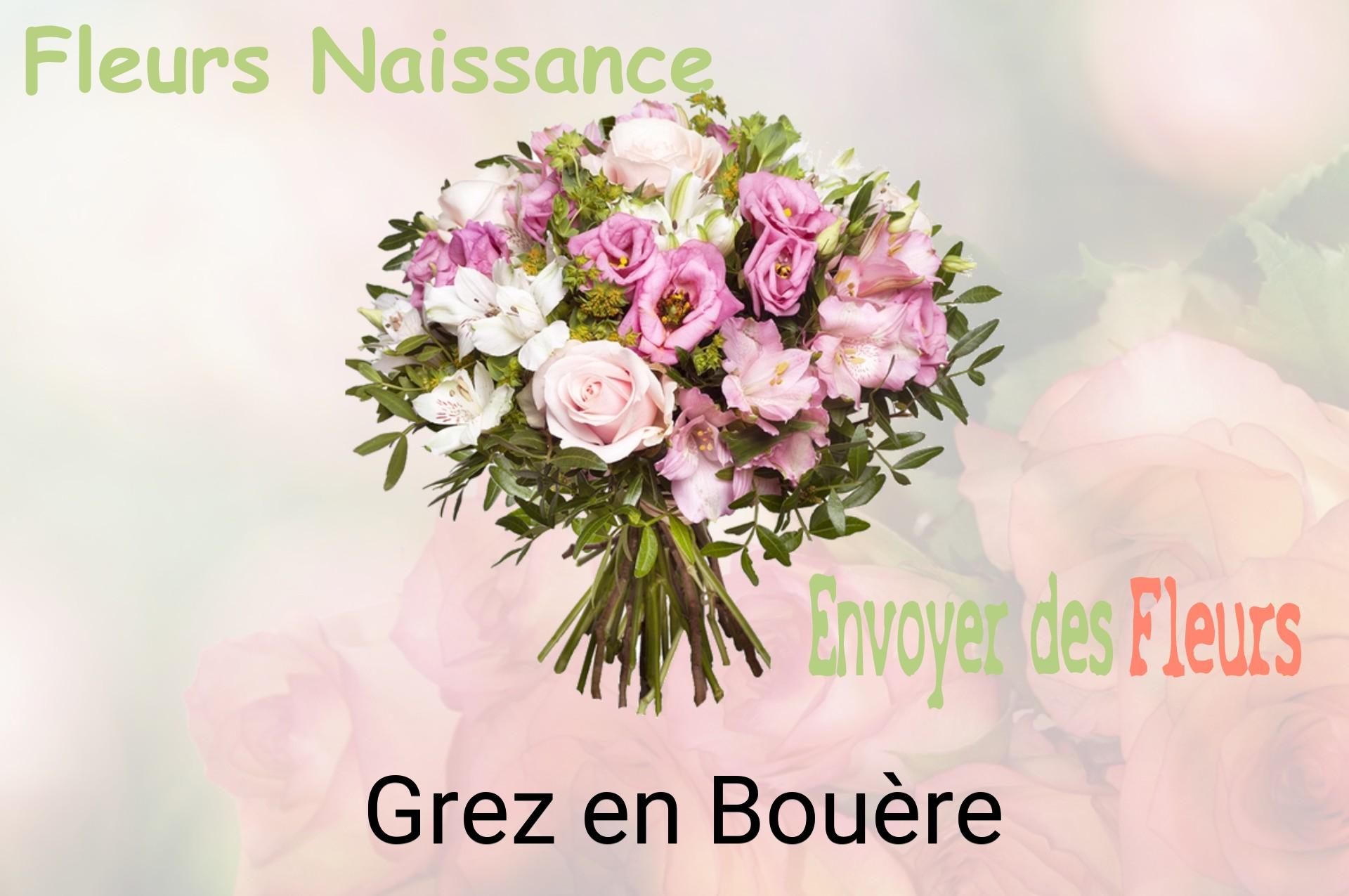 Bouquet de fleurs de naissance livré à Grez-en-Bouère